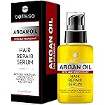 Moroccan Argan Oil Serum - Frizz Control Hair Care Products for Women - Moisturizer Treatment for Damaged, Frizzy, Dry, Curly and Straight Hair - Travel Size Hydration and Leave in Conditioner