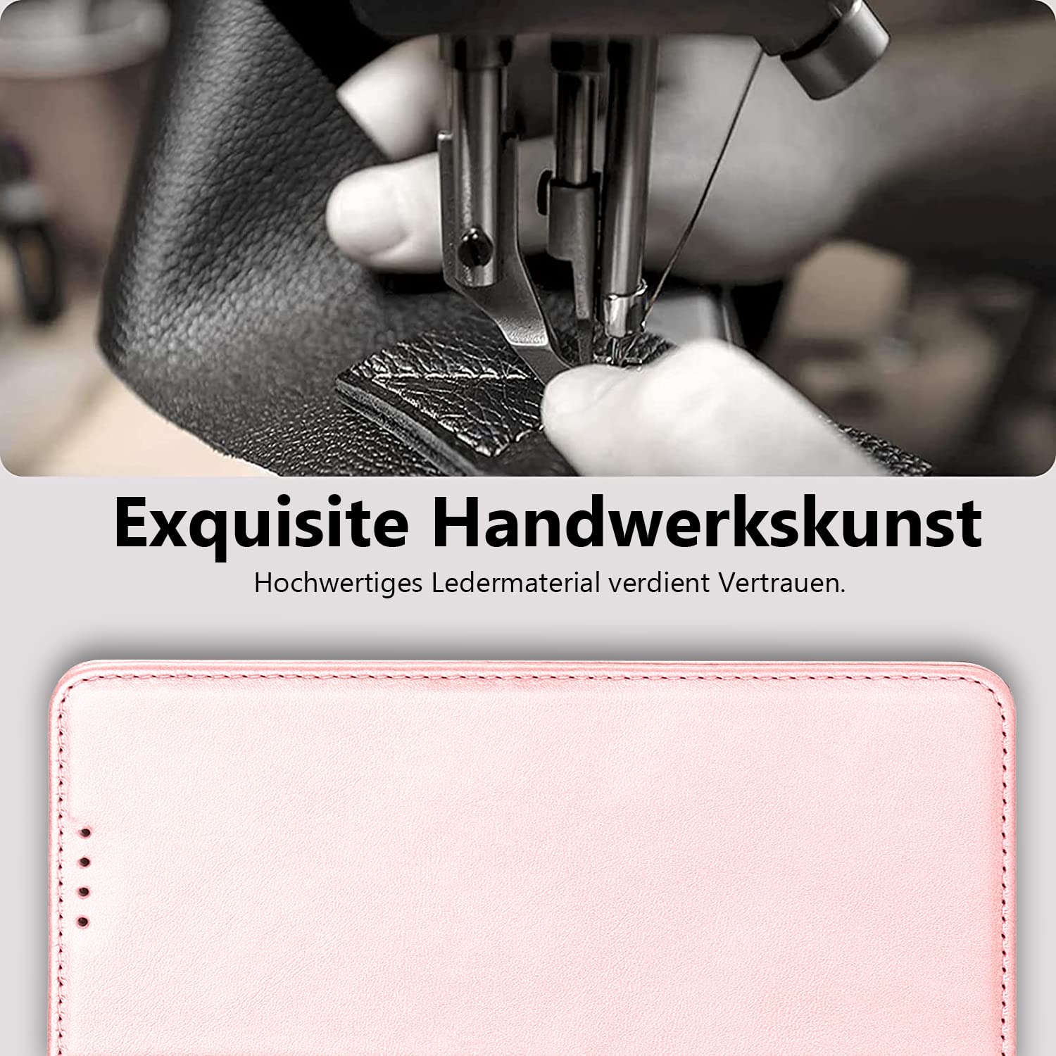 Custodia Vaki Per Xiaomi Redmi Note 10 Pro / Pro Max, In Vera Pelle, A Portafoglio Con 3 Slot Carte, Supporto, E Pellicola Vetro Temperato Inclusa - 2