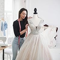 Vista 6 de Cuerpo de maniquí femenino, maniquí para coser con forma de torso y soporte de trípode ajustable, maniquí para joyería y vestidos de costureras