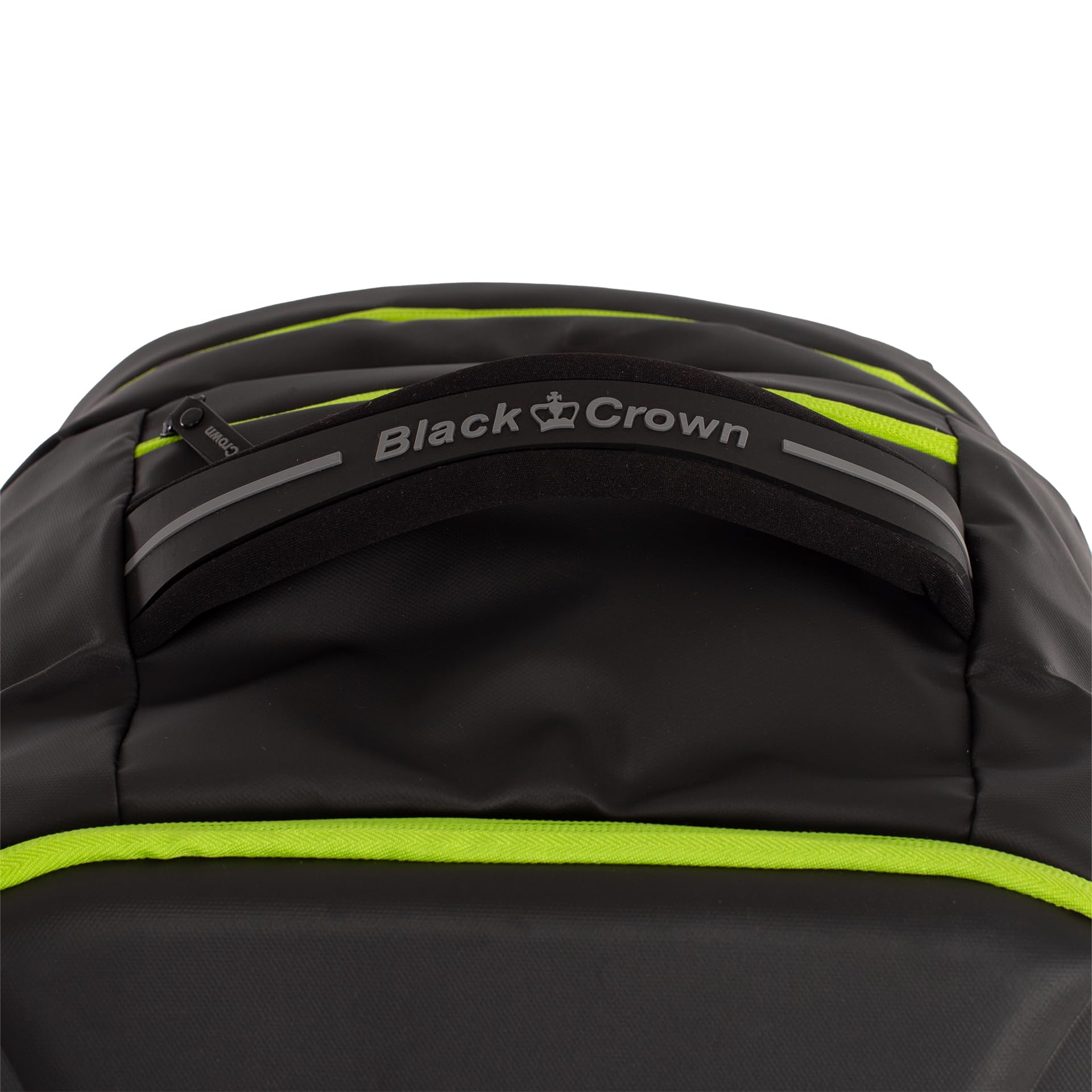Black Crown Mochila Magic – Diseño Elegante en Negro y Amarillo (30% EVA, 70% PVC), Compartimento para Palas, Bolsillo para Zapatillas y Transporte Cómodo