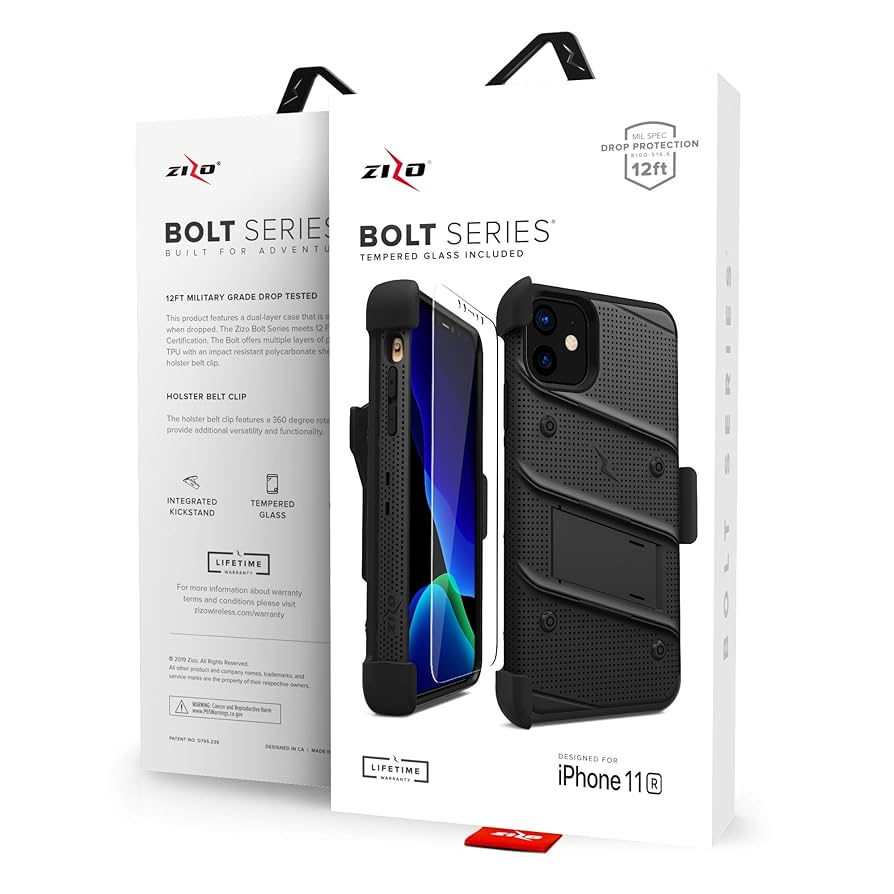 Amazon.com: Zizo Bolt Cover - Case for iPhone 11 with