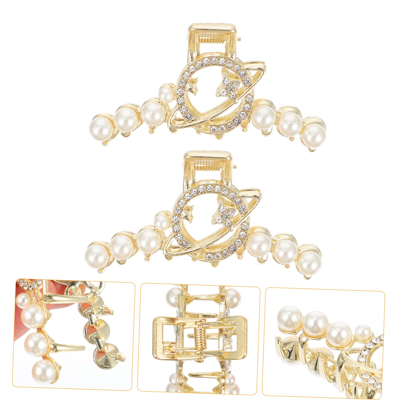 FOMIYES 10stücke Geometrische Perlen-haarspangen Haarklammern Mit Kristallverzierung Rutschfeste Haaraccessoires Für Hochzeiten Und Alltag Eleganter Haarschmuck Für Damen