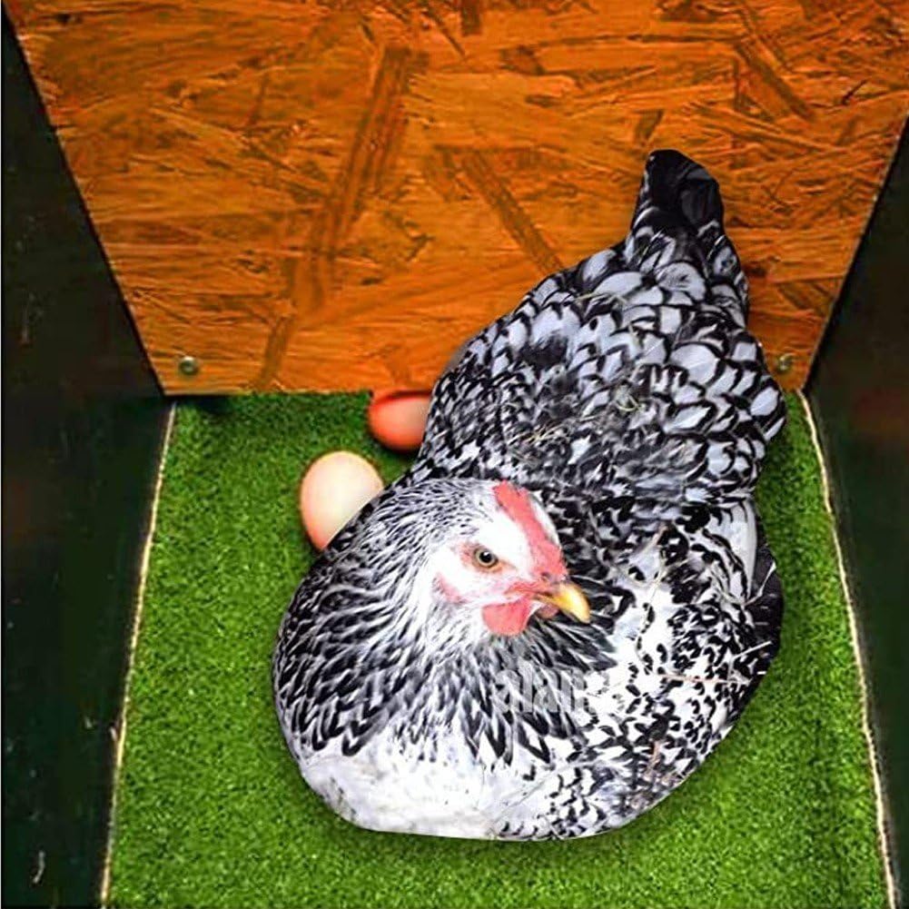 6 Pezzi di Cuscinetti per Nidificazione di Pollo, Tappetini per Nidificazione per Pollaio, Biancheria Letto in Erba Artificiale, Accessori Riutilizzabili per Pollame, per Deposizione delle Uova