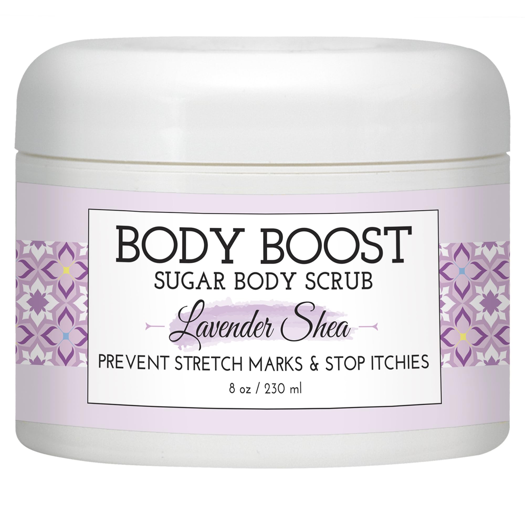 Body Boost Lavender Vanilla Raw Sugar Scrub 8 oz- Pregnancy and Nursing Safe Skin Care-image-31