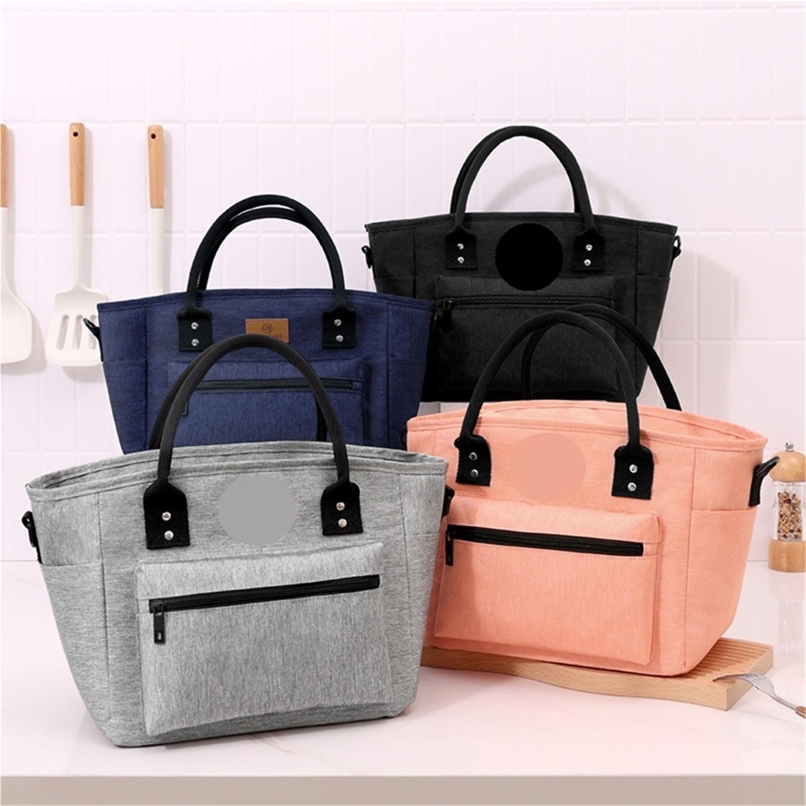 Borsa riutilizzabile di grande capacità for uomini e donne, adatta for viaggi, lavoro, picnic, borsa di grande capacità ，Borsa da campeggio(Pink)