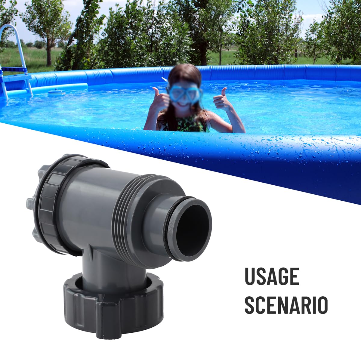 Valvola a stantuffo per piscina, valvola plunger intex 38mm, valvola a stantuffo per pompa filtro piscina, valvole per piscine fuori per terra, Valvola di ricambio della pompa del filtro della piscina