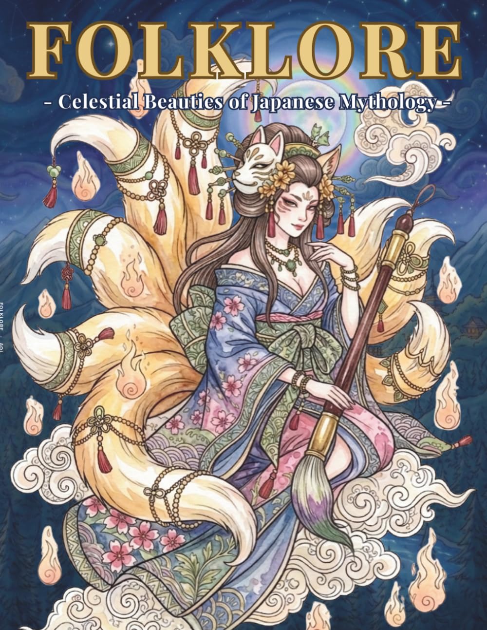 FOLKLORE: Celestial Beauties of Japanese Mythology[Goddess Coloring Book for Adults]