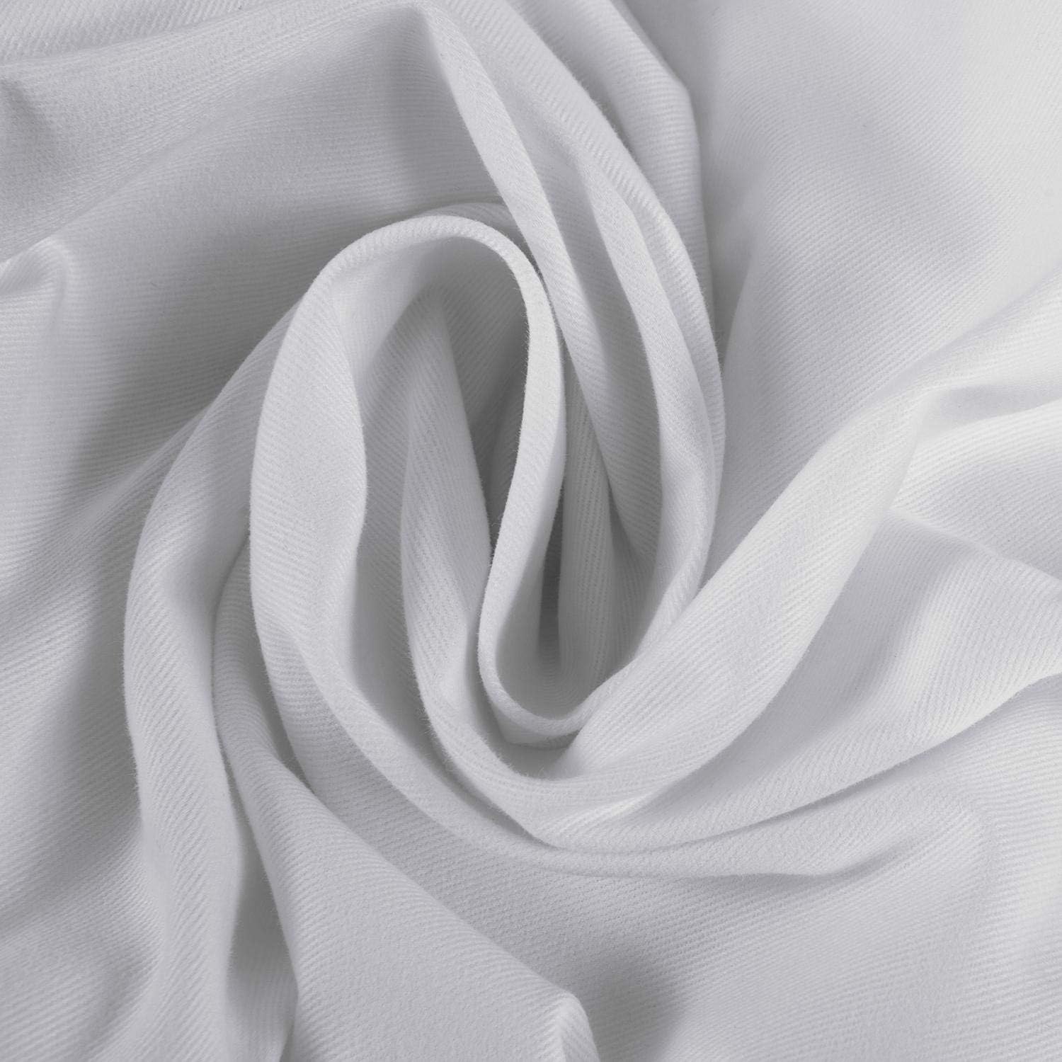 HPD Half Price Drapes Solid Cotton Pleated Sheer Curtains for Living Room 25 X 108 (1 Panel), PRCT-S19B-108-FP, Whisper White