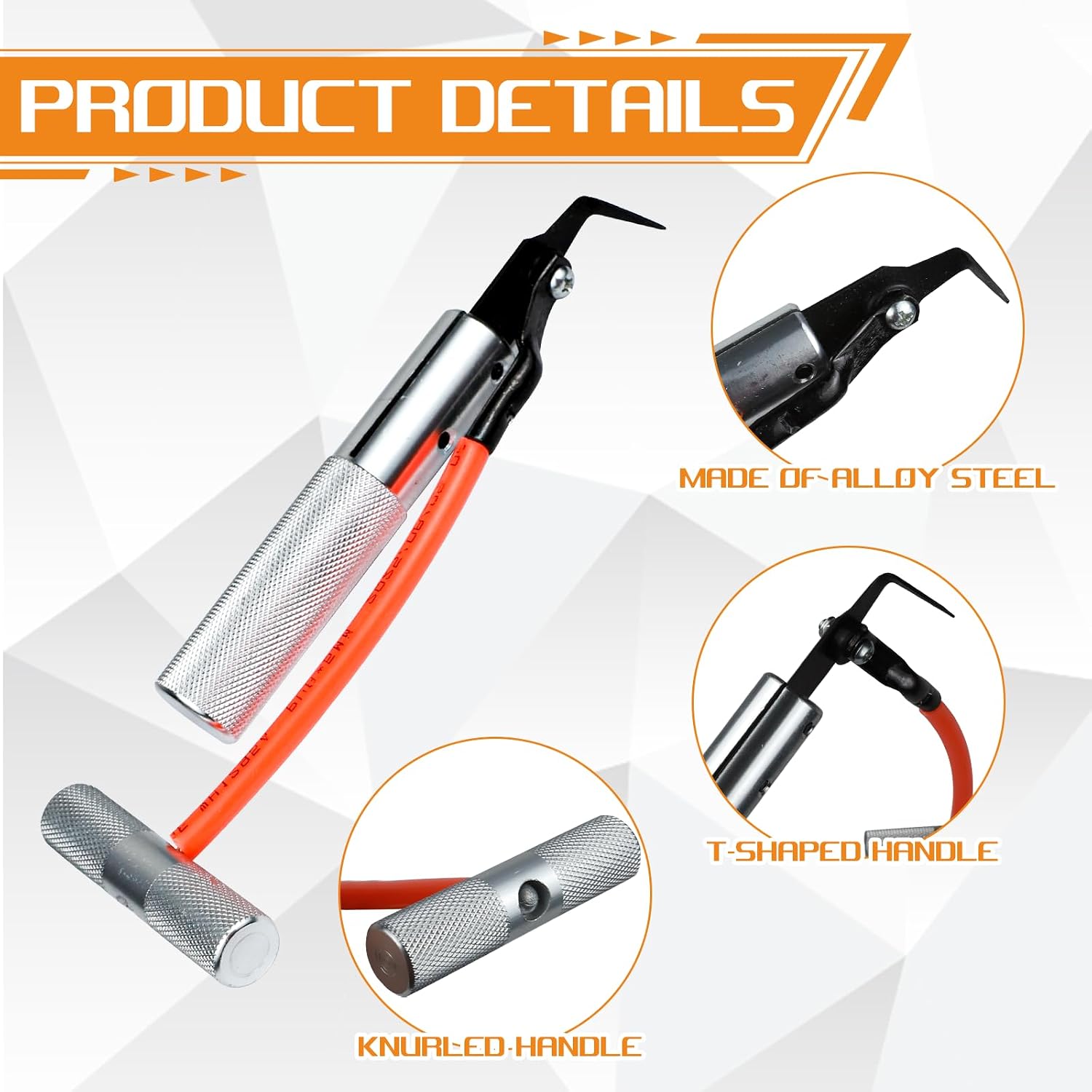 Windshield Removal Tool, Car Window Removal Tool with T-Handle, Professional Automotive Glass Remover Blade, Windscreen Knife Cutter, Car Accessories for Window Replacement & Repair