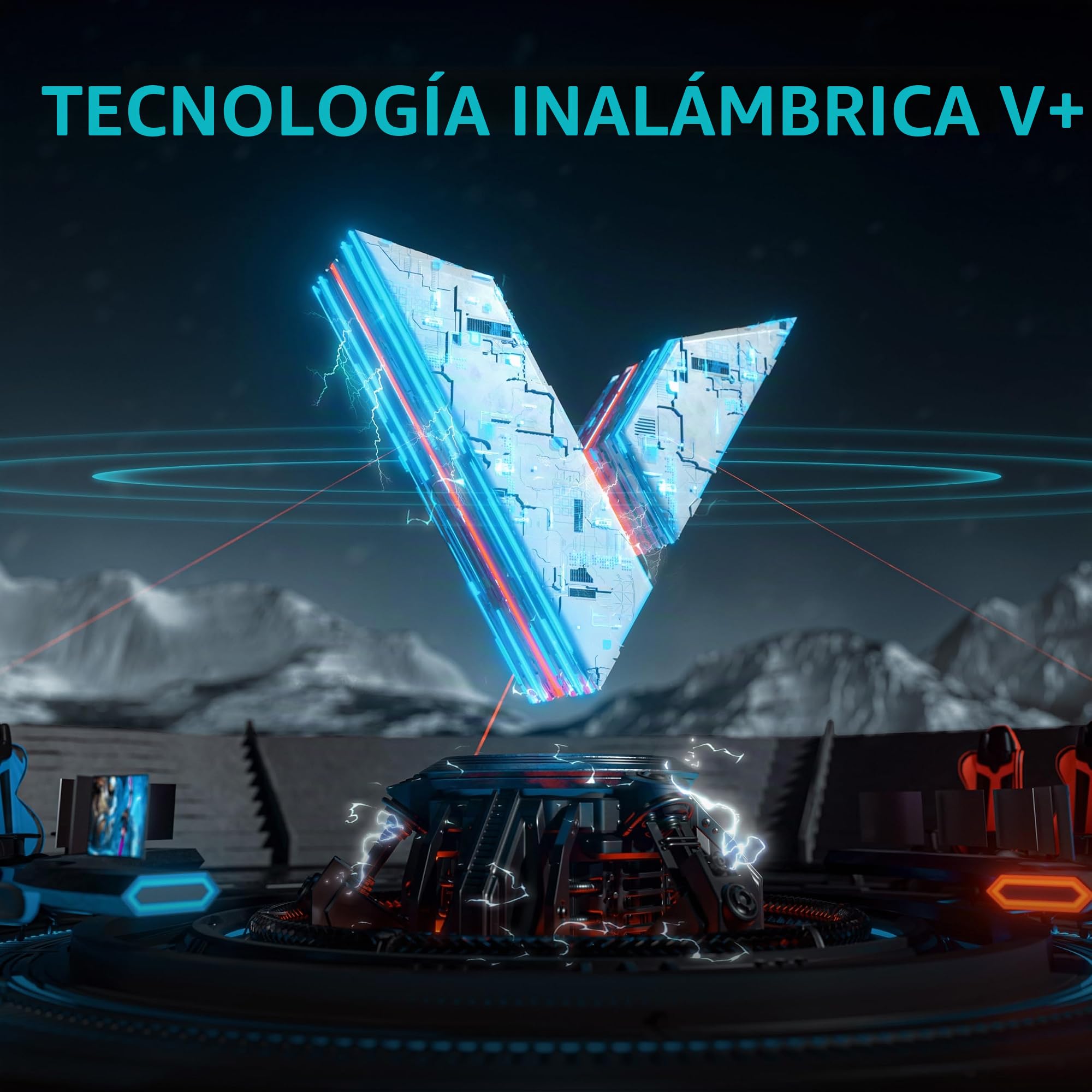 Rapoo VT0PRO - Ratón inalámbrico para Videojuegos de 2,4 GHz con Sensor óptico de 26000 dpi, aceleración de 50 G, 650 IPS, hasta 160 h de duración de la batería, PC/Mac, Color Negro