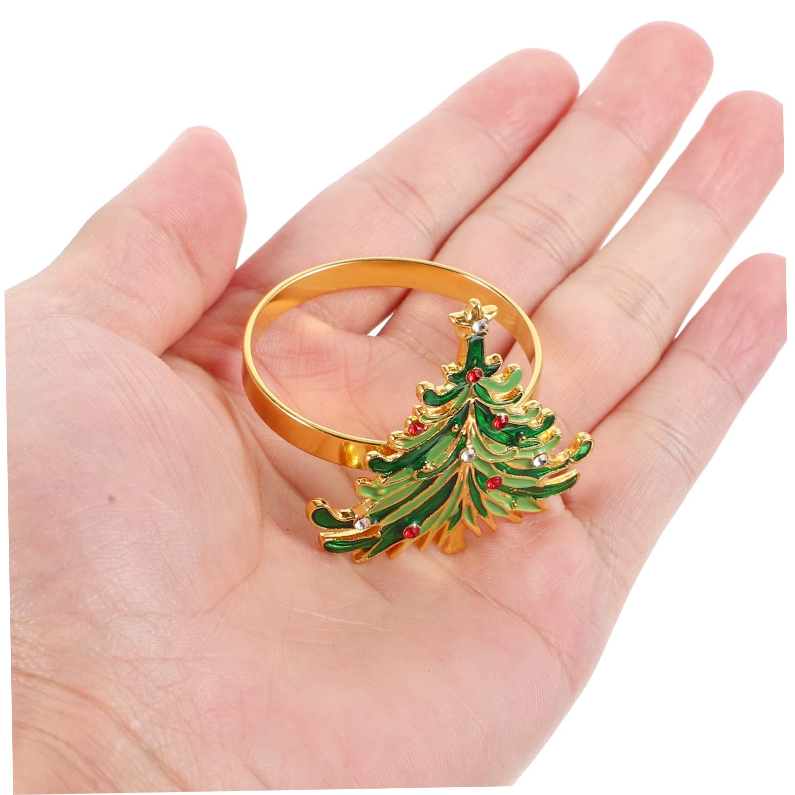 2sets Legierung Weihnachten Party Serviettenhalter Weihnachten Baum Servietten Clips Abendessen Tisch Dekorationen 12 Stücke * 2
