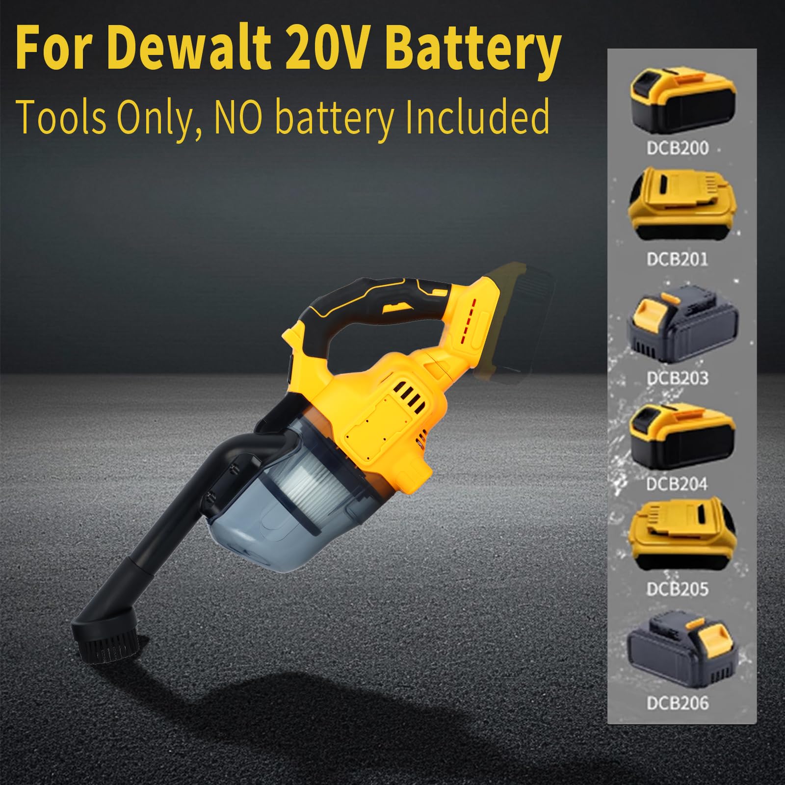 Amazon | コードレス掃除機 Dewalt 20Vバッテリー対応 ハンドヘルド