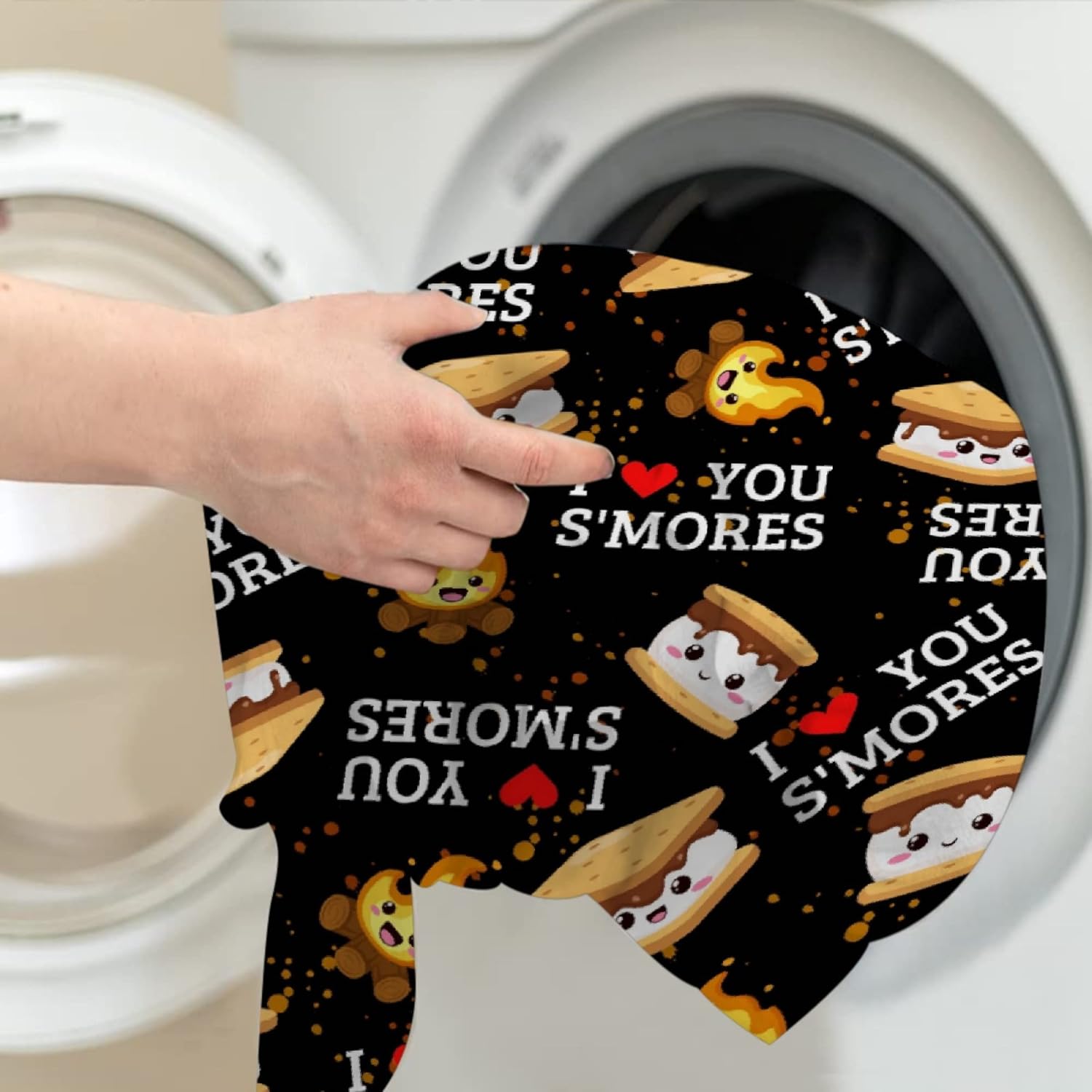 Cute S'Mores Throw Blanket,Marshmallow Cookie Blankets Gift Soft Cozy Plush Bedding Blanket,Fuzzy Flannel Fleece Blanket for Kids Adults Couch Sofa Camping,40"x50"-Throw Size for Kids - Image 6