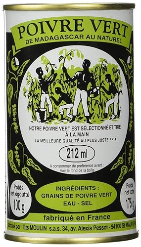 Sudopo Madagascar Green Peppercorns in Salmuera, paquete de 4