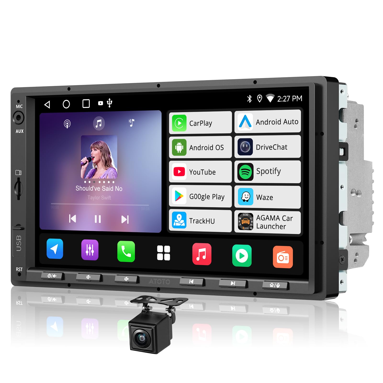 Amazon.com: ATOTOZONE 7inch Android Double DIN Car Stereo & Backup