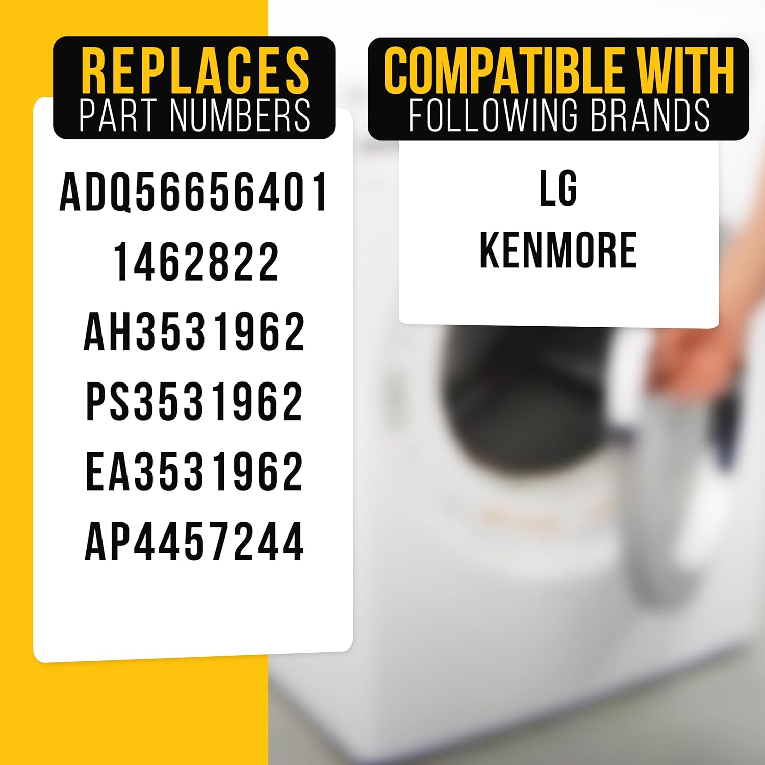 PartsBroz Dryer Lint Filter Screen for LG DLEX4500B Dryer Lint Filter Replacement Part Trap