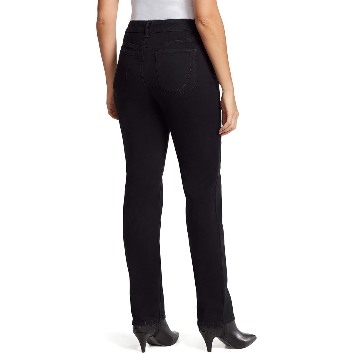 Bandolino Women's Mandie 5 Pocket Jeans - Straight Leg, Stretch Denim, Mid Rise With Back Pocket Embroidery - View #14