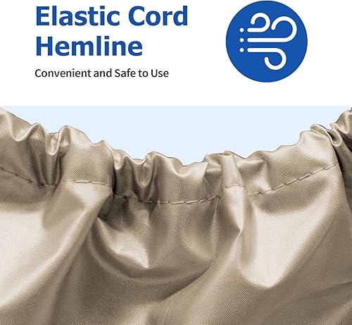 Miniatura 3 de iCOVER - Cubierta de pedal para lancha, se adapta a 3 o 5 personas, a prueba de agua, cubierta de barco resistente, color arena