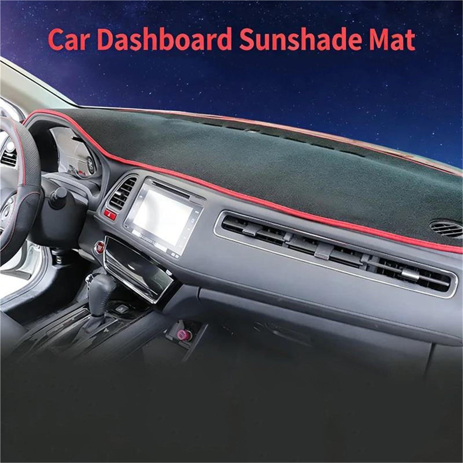 Auto Dashboard Abdeckung Dash Mat Schutz Pad Center Konsole Sonnenschirm Für BMW X1 F48 2016-2021 X2 F39 2018-2021(A-Black,Right-hand drive)
