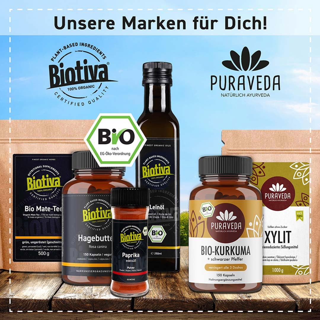 Biotiva Chlorella Tabletten Bio - 1000 Presslinge je 500mg - 500g - Vegan - OHNE Magnesiumstearat - Abgefüllt und kontrolliert in Deutschland