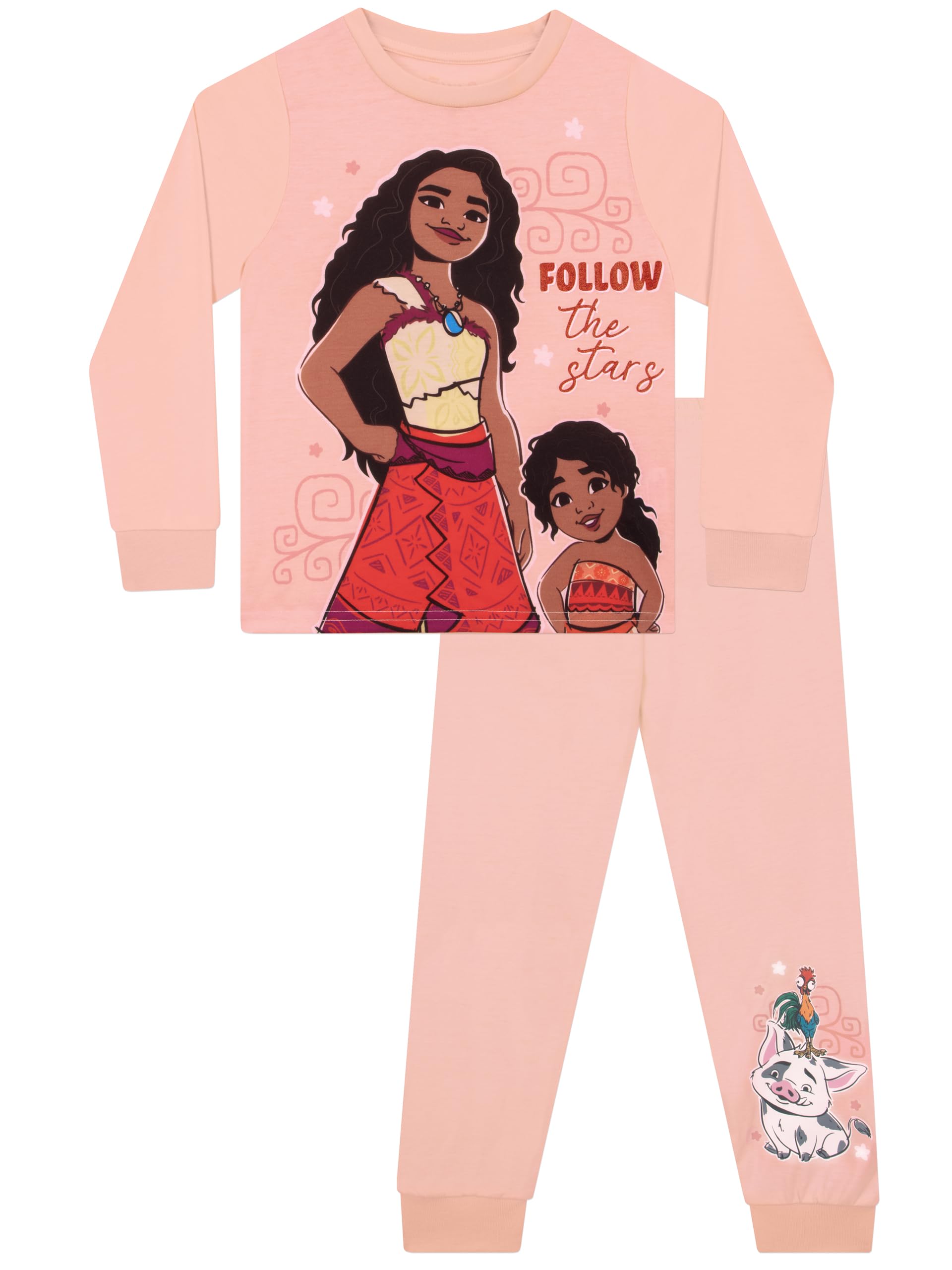 Disney Moana Pigiama Ragazza | Pigiama Invernale Ragazza | Vaiana Pigiamone  Bambina | Arancione 2-3 Anni : Amazon.it: Moda