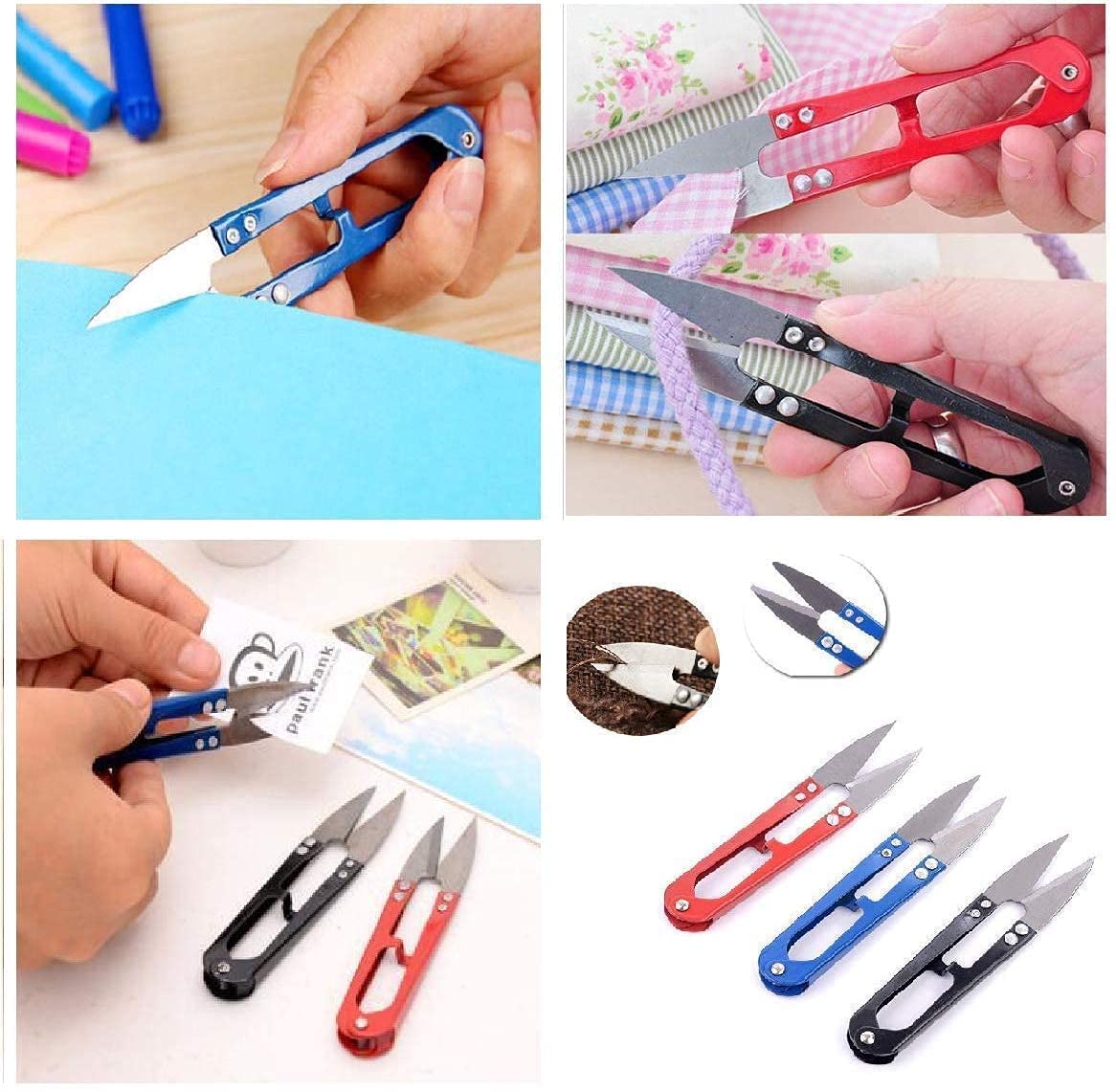 On Blow Embroidery Sewing Tool Snips Thrum Thread Cutter Tailor Scissors (Pack of 2) 1