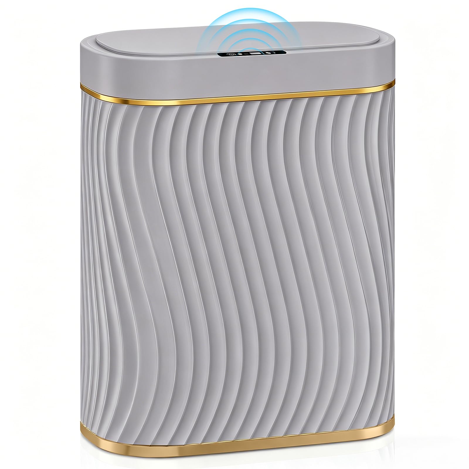Photo 1 of **SENSOR ACTIVATION DOESNT WORK**Ogikey Bathroom Small Trash Can with Automatic Touchless Lid, 2.6 Gallon Smart Garbage Can Narrow Waterproof Trash Bin for Bedroom, Office, Living Room