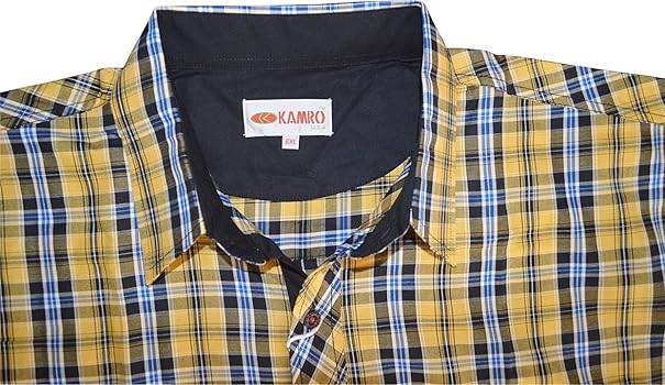 Karohemd gelb schwarz Clearance