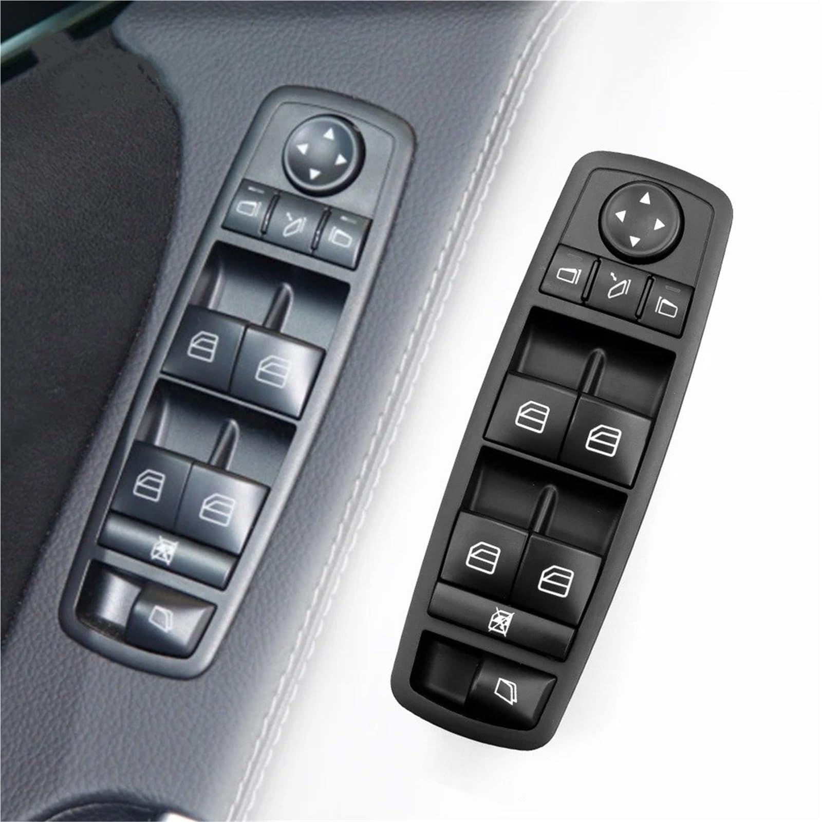 Elektrischer Fensterheberschalter Für Benz GL ML R Klasse W164 W251 Links Vorne Fenster Taste Schalter Montage 25183001909051(Model A)