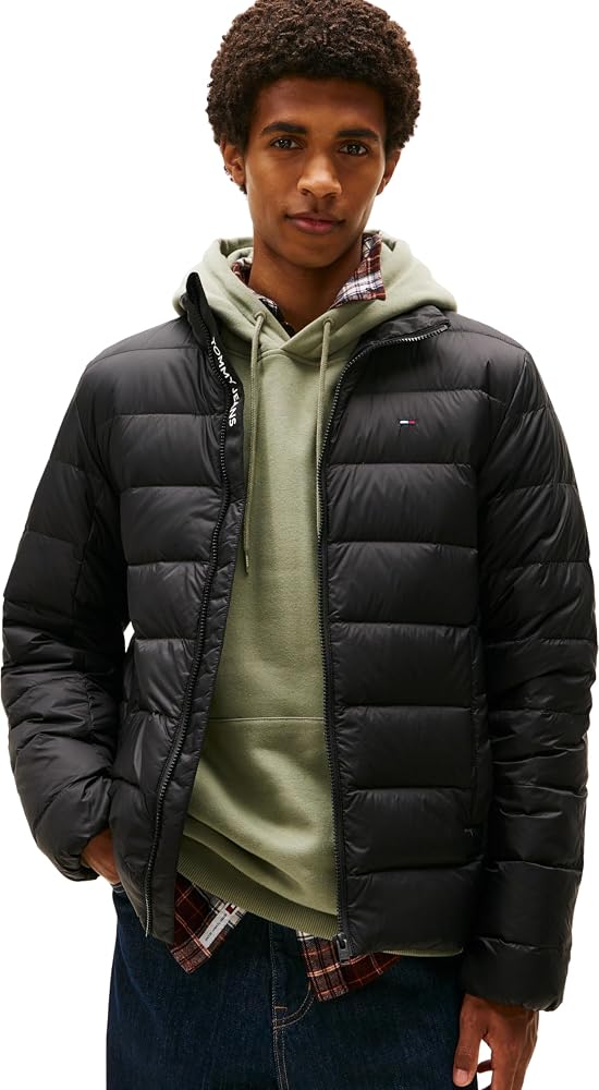 Tommy Hilfiger TJM LT DOWN JACKET EXT Erkek Şişme Mont Black M