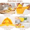 Exprimidor manual de cítricos Lusofie sin semillas, para limones, limas y naranjas 5