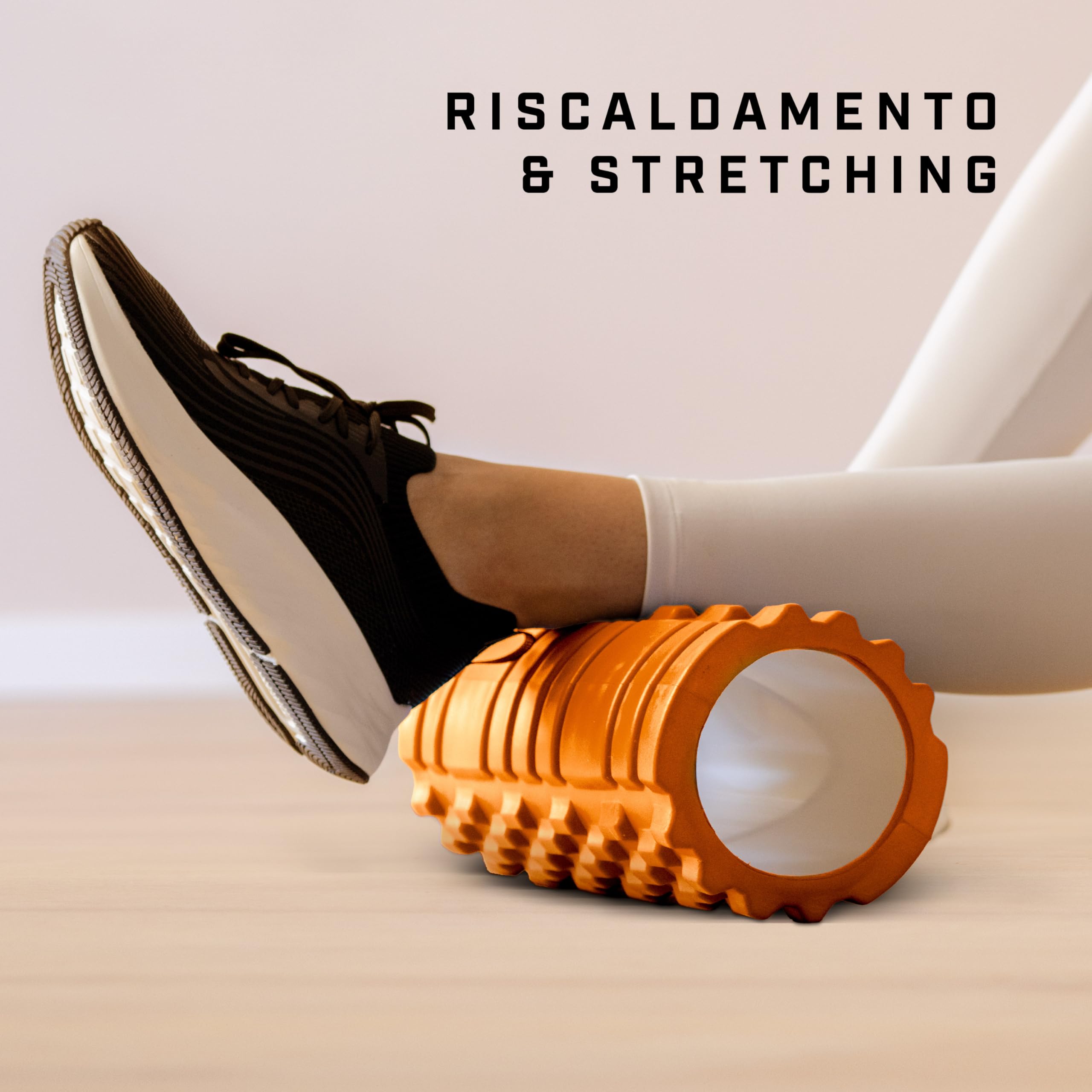 KG Physio Foam Roller - Rullo massaggio muscolare per gambe, schiena e braccia - ultraleggero essenziale per rilasciare le tensioni - pilates 33x12cm