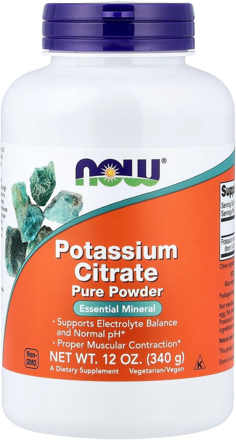 Now Foods, Potassium Citrate Pure Powder, 12 Oz (340 G)