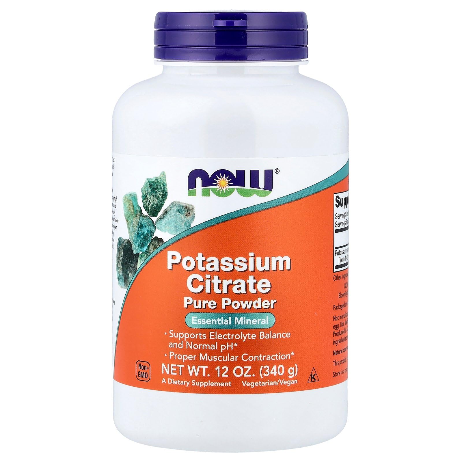Now Foods Potassium Citrate Powder 12 Ounce, 12.0 Ounce