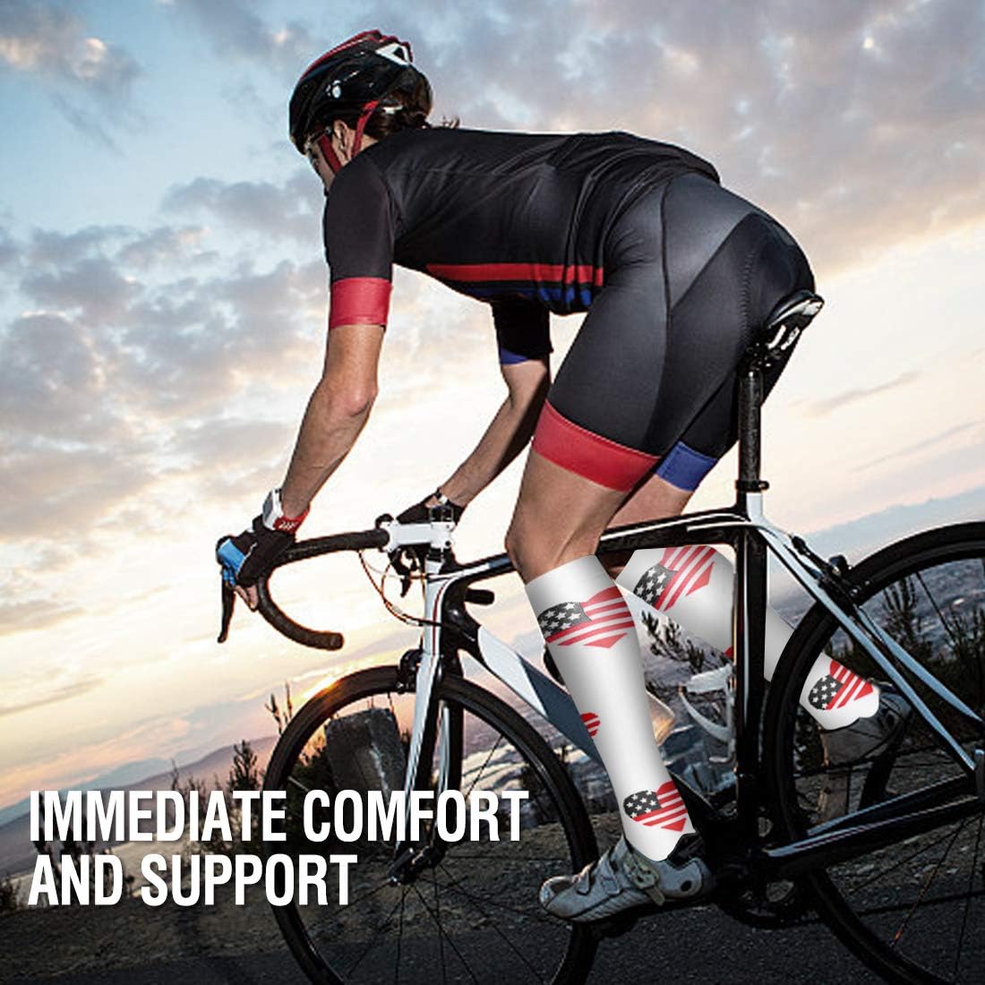 Bluemaple Compression Socks for Women & Men Circulation-Compression Socks -Best for Running,Nurse,Travel,Cycling