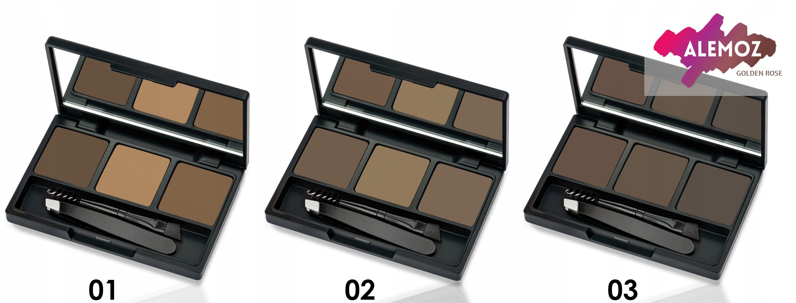 Golden Rose Eyebrow Styling Kit 02 Ash 1 Paket