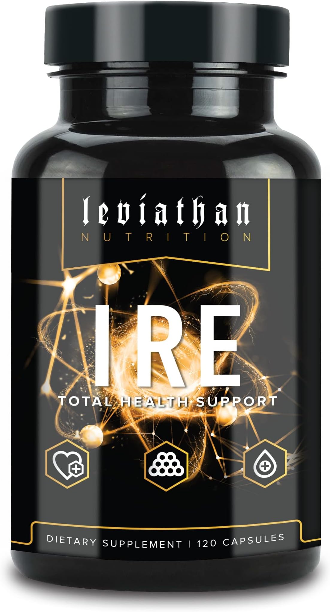 Leviathan IRE Complete Health Support - Clinical Strength Immune Support & AntiOxidant Support with Longvida® Optimized Turmeric Curcumin, Grape Seed, Berberine, Arjuna, and Resveratrol