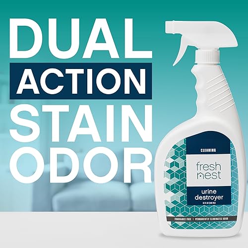 Miniatura 2 de Fresh Nest Destructor de orina, limpiador sin fragancia para eliminar manchas y olores en suelos de madera, alfombras, colchones, ideal para gatos,