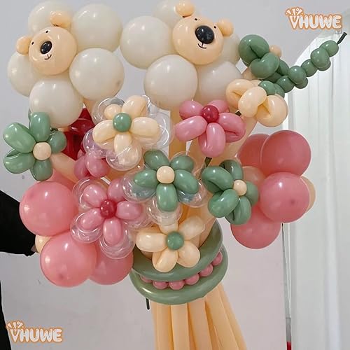 Miniatura 91 de 260 globos de color amarillo limón, paquete de 100 globos largos gruesos para arco, animales, payasos, niños, cumpleaños, fiestas, baby showers