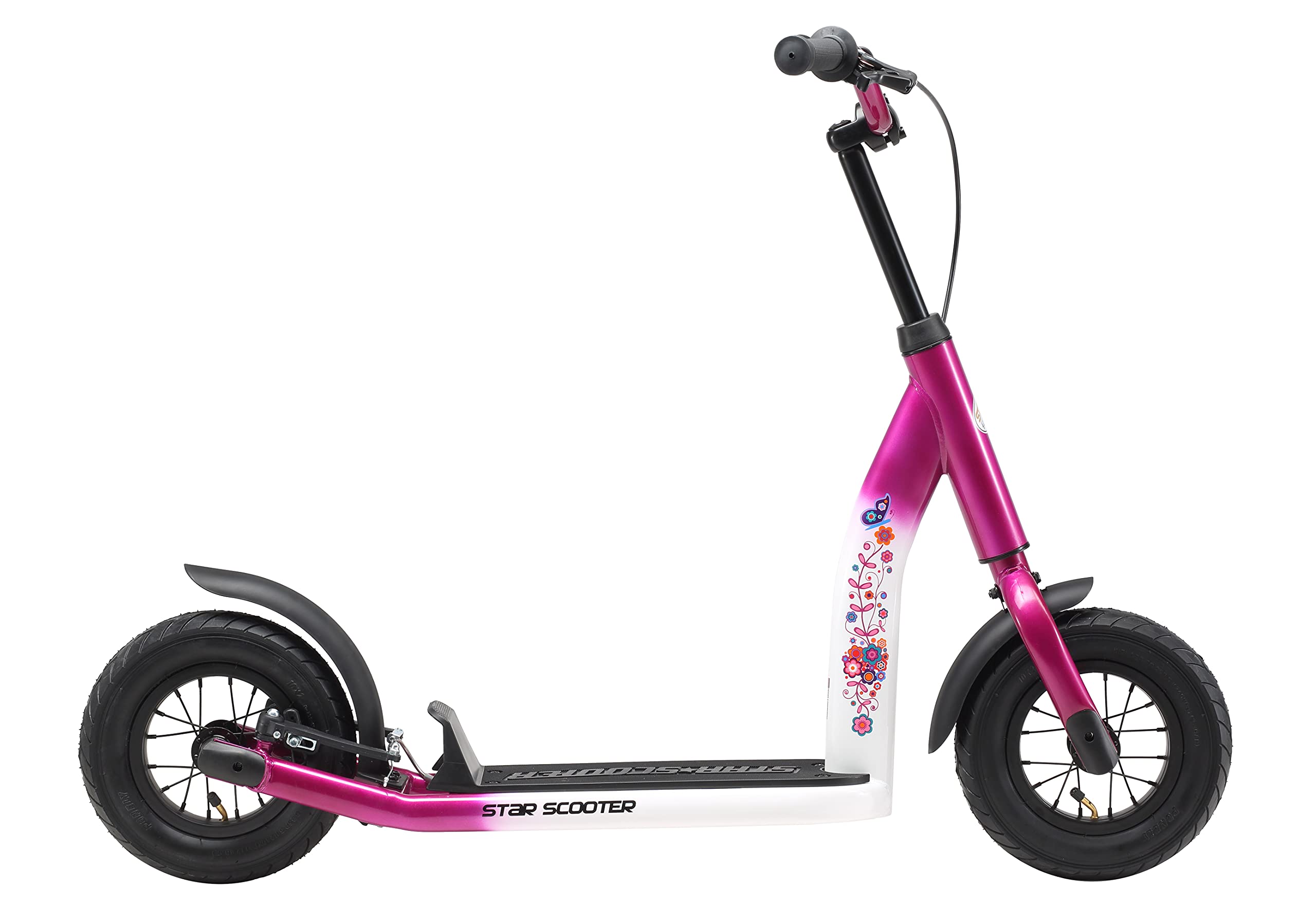 STAR SCOOTER Patinete Infantil 2 Ruedas a Partir de 5 años | Kick Scooter 10" neumáticos, Ajustable en Altura para niñas y niños