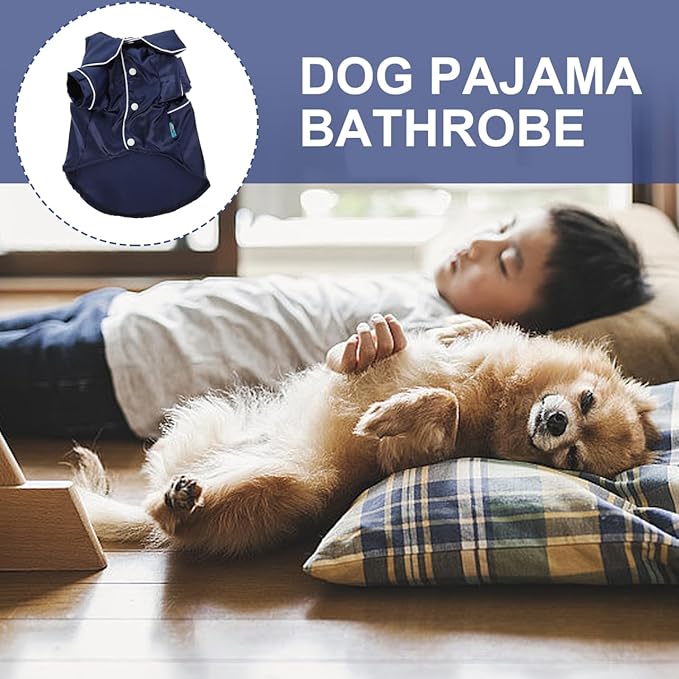 Pijama para Perro Pequeño Balacoo, Tela Suave, para Uso Interior y Dormir miniatura 6