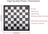 Vista 6 de Juego de ajedrez magnético de 12.5 pulgadas con tablero de ajedrez plegable para viajes al aire libre, juego de ajedrez portátil para adultos