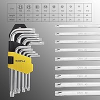 Vista 2 de Gunpla Llave Allen con llave hexagonal Torx, llave hexagonal Allen Star, llave de brazo corto, llaves hexagonales de seguridad, agujeros de extremo