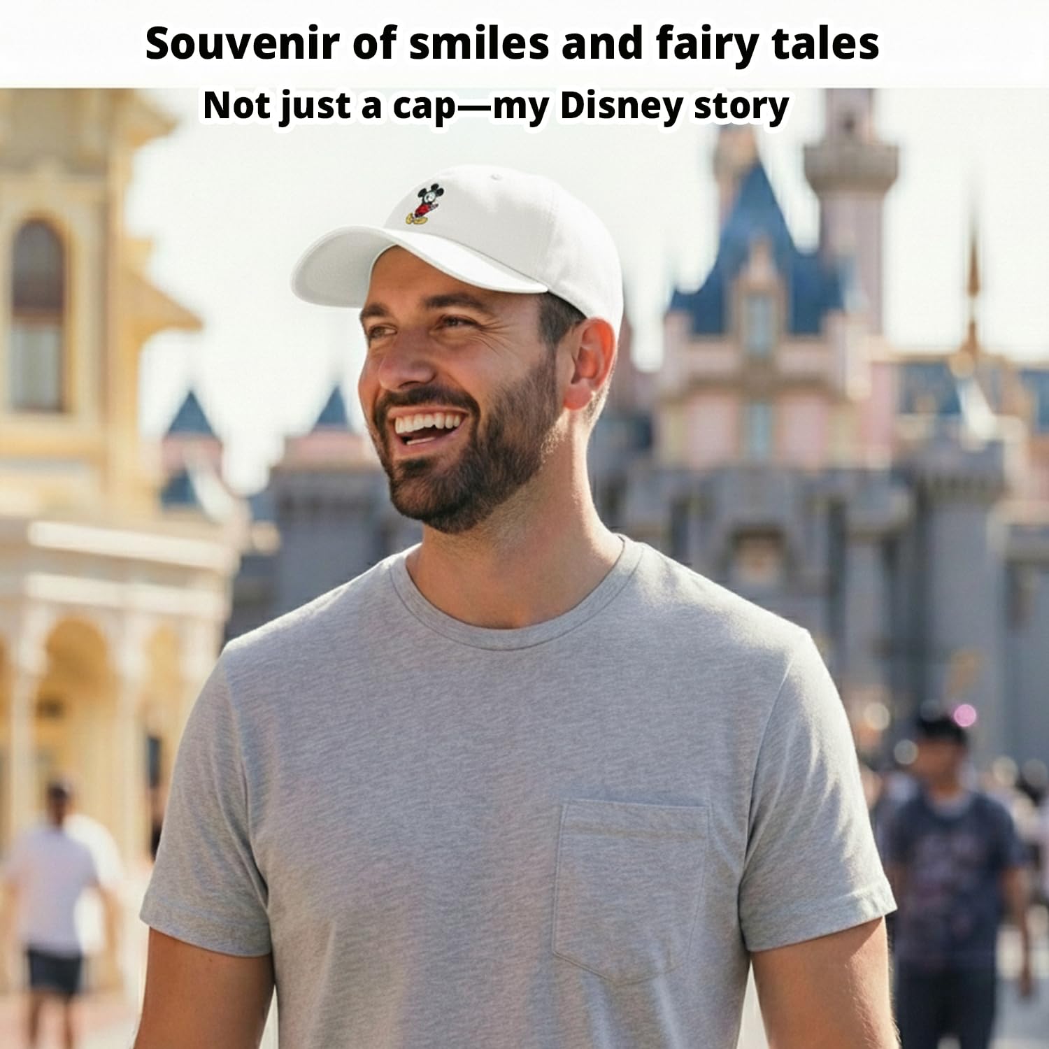 Disney Adult Baseball Cap, Mickey Mouse Adjustable Dad Hat Gorra de béisbol para Hombre
