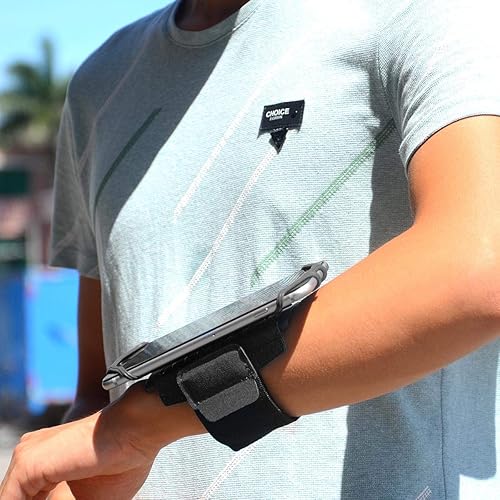 Miniatura 6 de BoxWave Holster Compatible with Huawei Honor 6 Plus - ActiveStretch Sport Armband, Adjustable Armband for Workout and Running - Jet Black