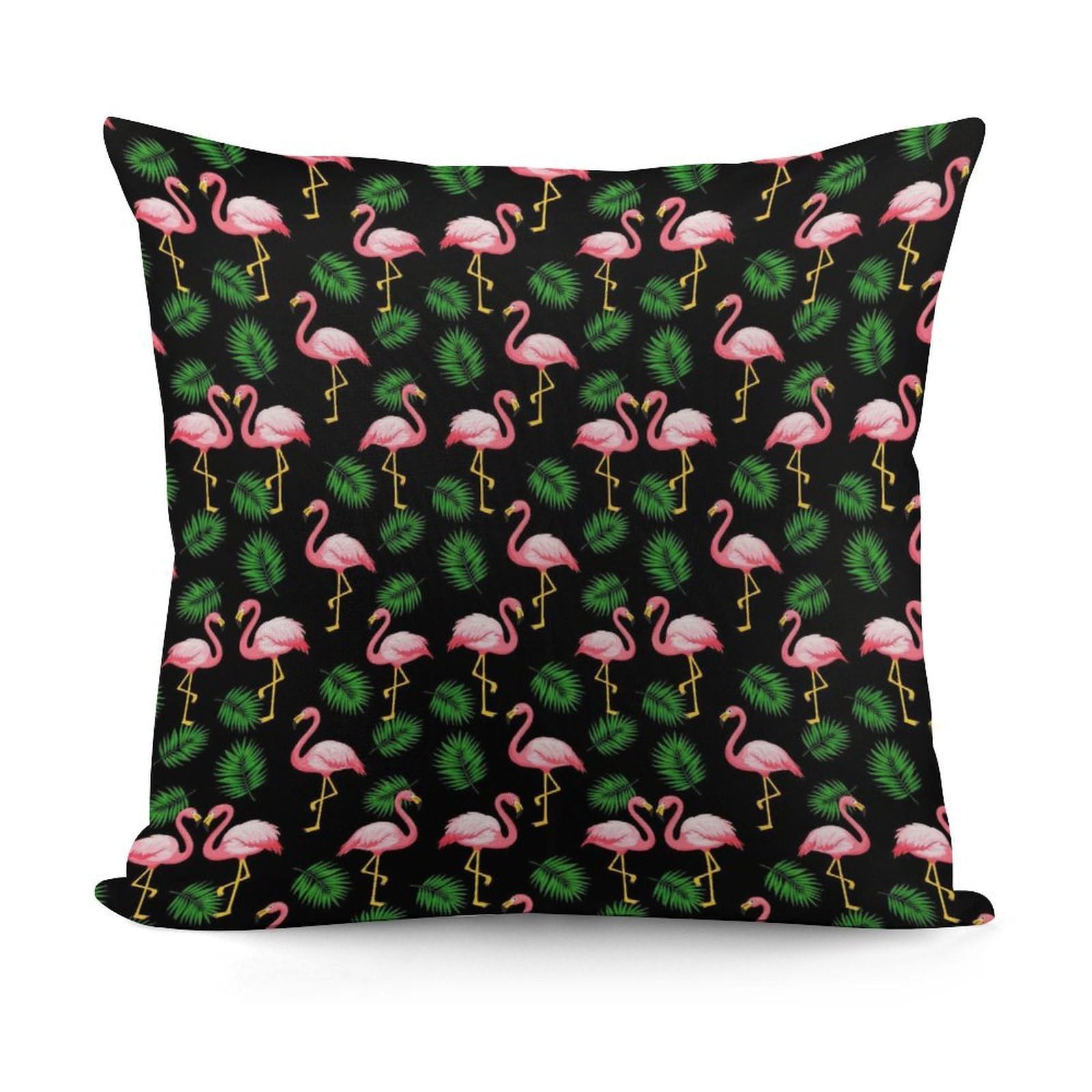 Smazdfxx Picture(58) Softffy Pink Flamingo Palm Tree Cushion Covers Throw Pillow Cover Modern Home Decor For Sofa Bedroom Pillow Shell