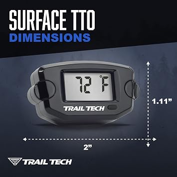 Trail Tech 742-EH3 TTO Temperature Digital Gauge 25mm Hose Sensor