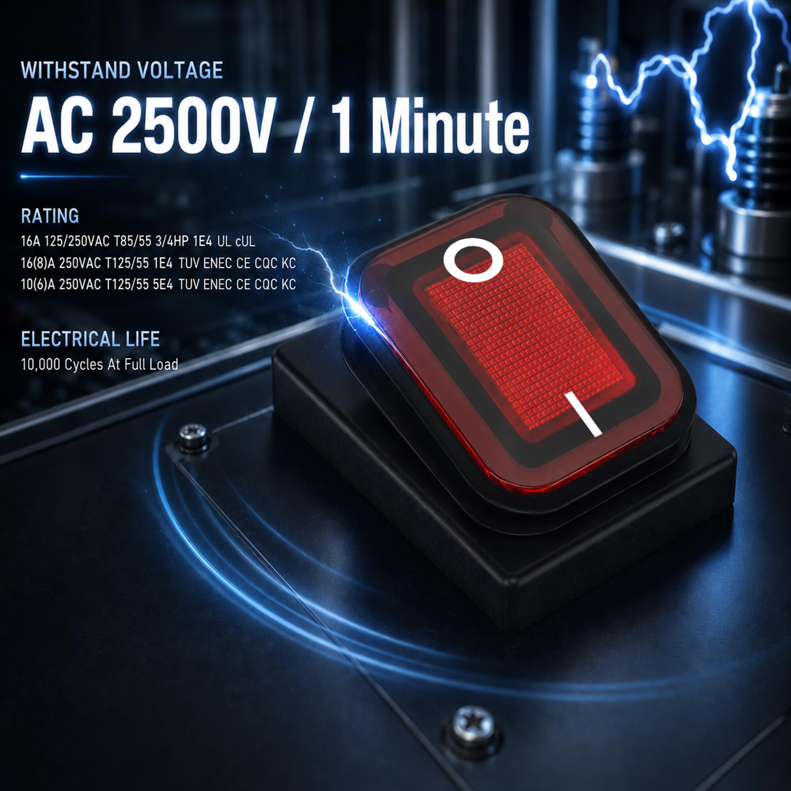 2szt AC 16 A/250 V 20 A/125 V 2 Pozycja Wł./Wył. Łódź Rocker Wodoodporna Przełącznik z Czerwony/Zielony Wskaźnik Światła