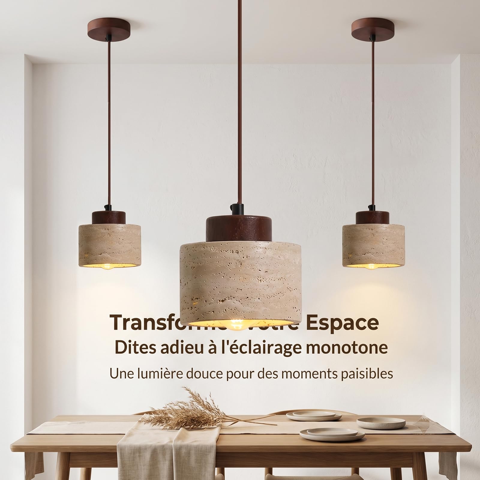 Suspension Moderne E27 Abat-jour Créatif Lustre Style Nordique Chambre Salle à Manger Couloir Cuisine