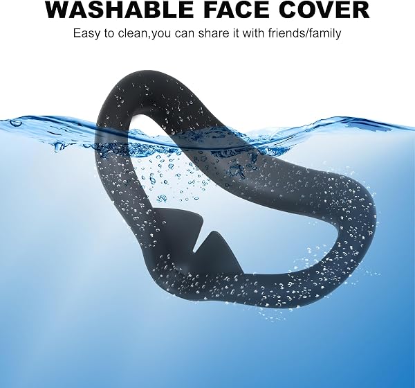 Cubierta Facial de Silicona Para Meta Quest 3S - Almohadilla Compatible Con Auriculares y Accesorios Quest3S - Máscara Resistente Para VR - 2
